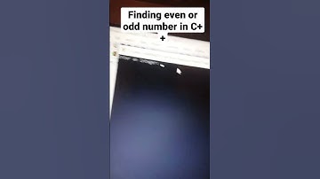 finding even or odd number in C++ 💻💻
