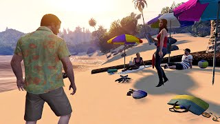 قررت أخذ العائلة والسفر إلى جزر الكاريبي في جي تي أي 5 | GTA V Caribbean islands