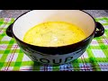 Сырный суп с луком-пореем - очень простой и вкусный суп на скорую руку