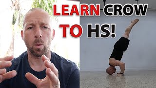 PRESS From Crow to Handstand