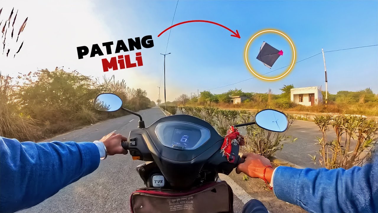 ROAD PAR PATANG MILI😱🪁 | Caught Kite  #2026 #caughtkite #catchingkite 