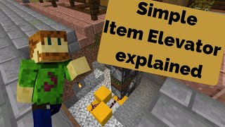 Minecraft 1.17 Item Elevator explained