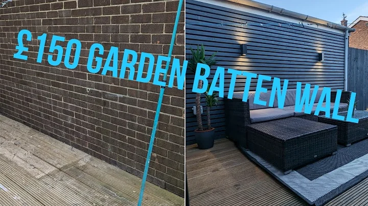 £150 batten wall garden diy