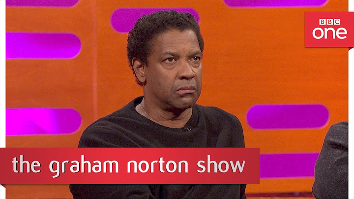 Denzel Washington's audience get involved - The Graham Norton Show: 2017 - BBC