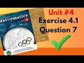 Class 10th chapter 4 Excercise 4.1 Question 7 science maths 
