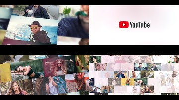 Photo Mosaic Logo Animation | YouTube Intro & Logo Reveal Video for Your Channel