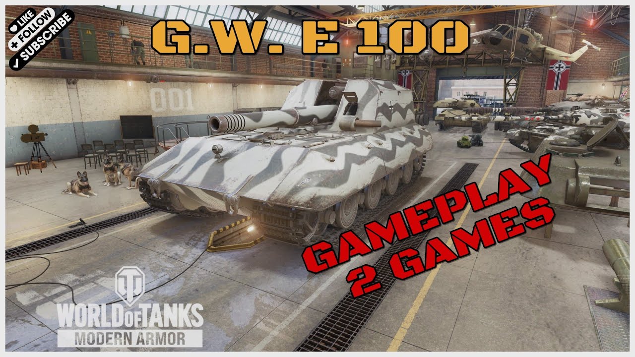 World of Tanks G.W. E100 GAMEPLAY 2 GAMES (*M*) WOTC EPIC (created by JBMNT_SVK_)