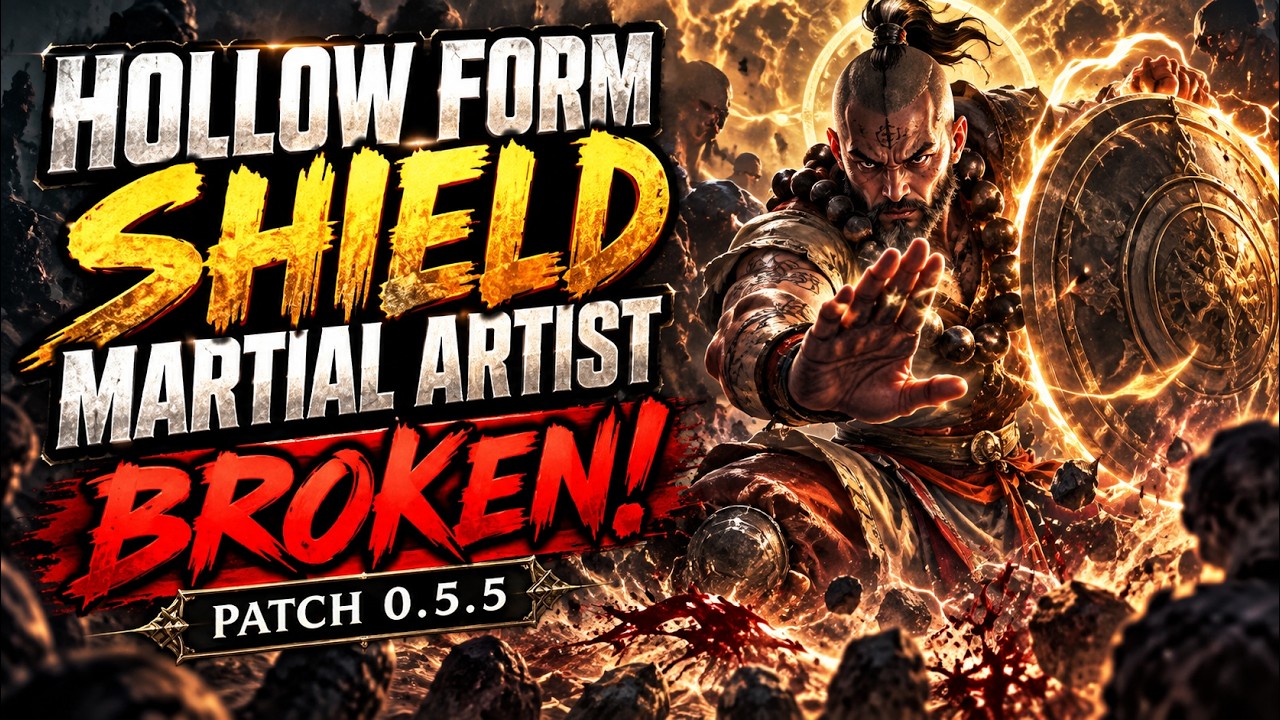 HOLLOW FORM SHIELD MARTIAL ARTIST BUILD GUIDE | PATH OF EXILE 2 PATCH 0.5.5