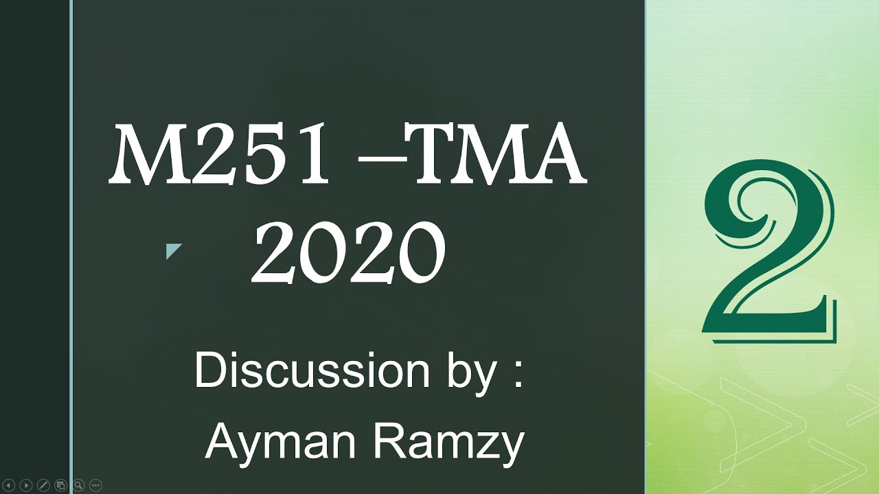M251_TMA_Discussion_2 - YouTube