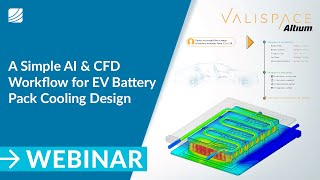 A Simple AI & CFD Workflow for EV Battery Pack Cooling Design