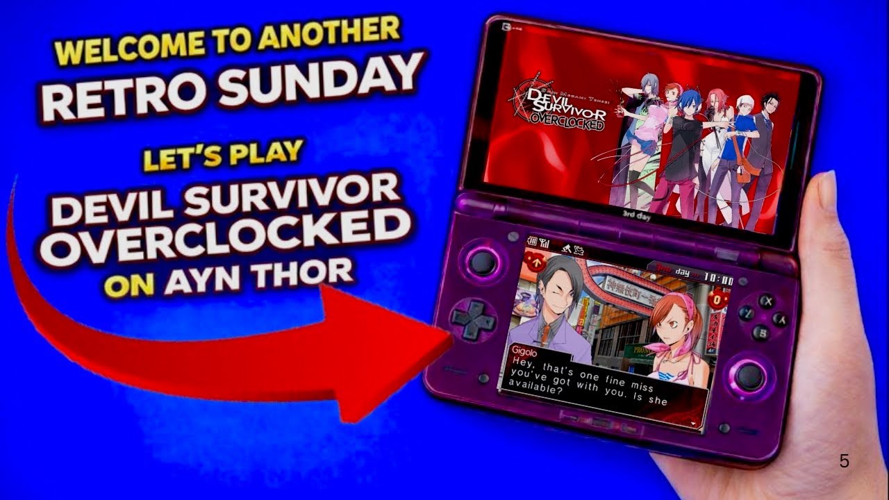 Ретро-JRPG на воскресенье | Devil Survivor в режиме Overclocked на AYN THOR + Перерыв на перекус