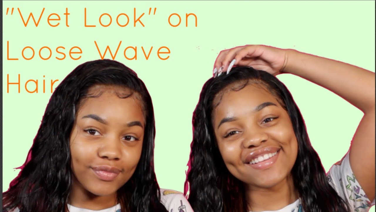 How to: Wet Look with my Loose Wave Hair | Wiggins Hair - YouTube