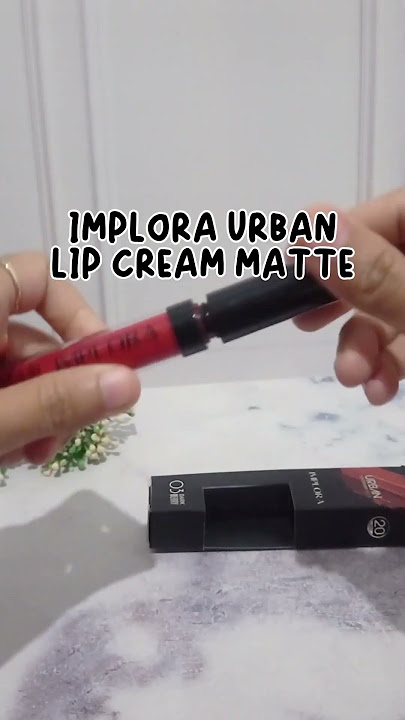 Implora Urban lip cream matte| SHADE 03 Dark berry #afhielian