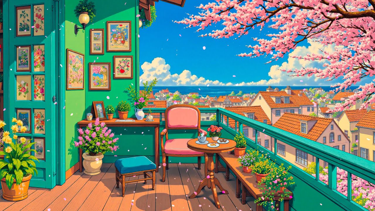 Calm & Cozy 🌱 Spring Vibes Only 🌷 Relaxing Lofi Vibes to Study / Work 📖 Lo-fi Hip Hop Beats 🎶