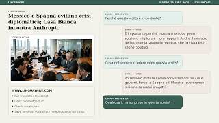 Italian A1 | Easy Italian News | Mexico's Sheinbaum Rejects Conflict With Spain Over History