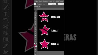 Herramienta Tijera Cuchilla Y Borrador En Illustrator