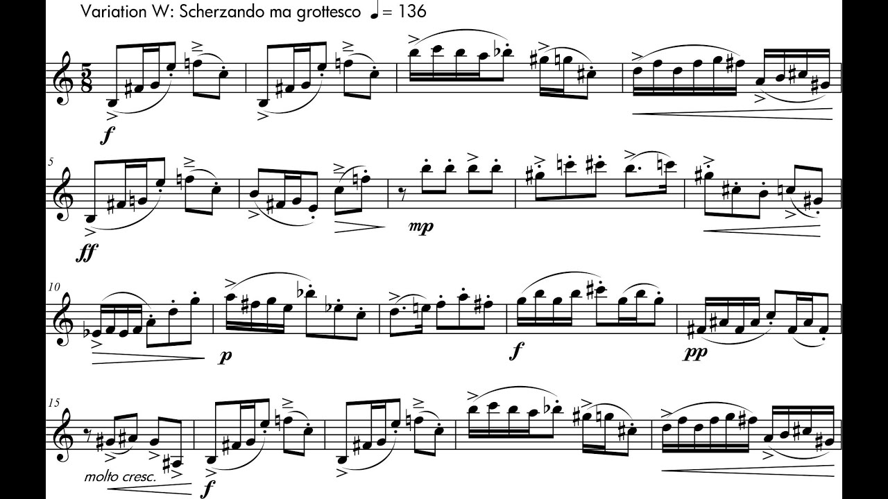 Alan Theisen - Passing Tones (An Elegy for Walter Hartley) for Saxophone (2016) [Score-Video]