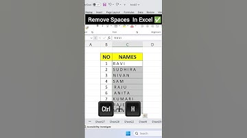 How to Remove Extra Spaces from Names in Excel | Quick Tip #shorts #exceltips