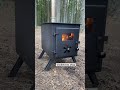 Camping Wood Stove With Chimney A Good Method Of Heating In The Forest