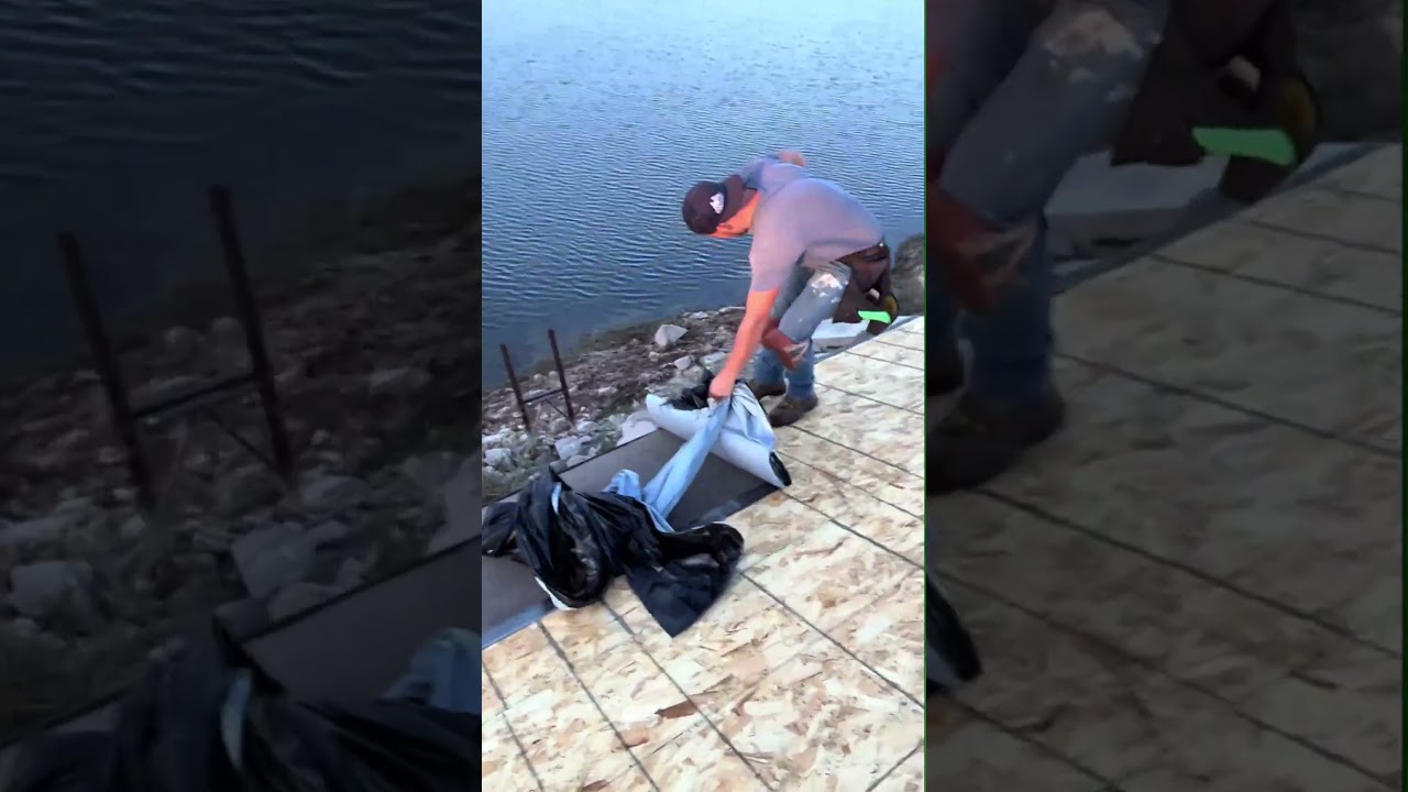 Installing ice guard & gutter apron 