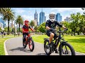 Riding High Powered Ebikes with my Wife 