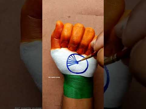 Indian flag painting