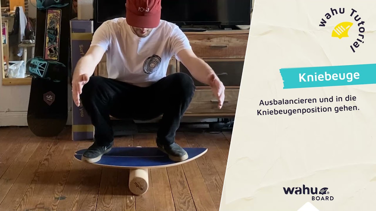 Balance Board Anfänger Übungen Tutorial Kniebeuge Anleitung // wahuBoard YouTube