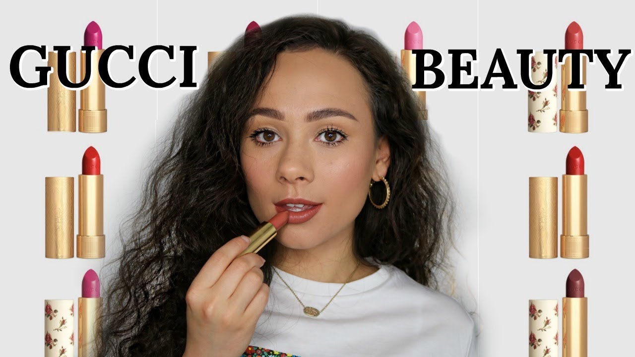 Gucci Beauty Lipsticks NEW! | Review & Try-On| 2019 release - YouTube