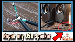Repair common fault of small PC/Lpatop speaker / Repair mini USB speaker  / Repair USB speaker