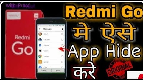 mi redmi go me app hide kaise kare how to hide app mi redmi go