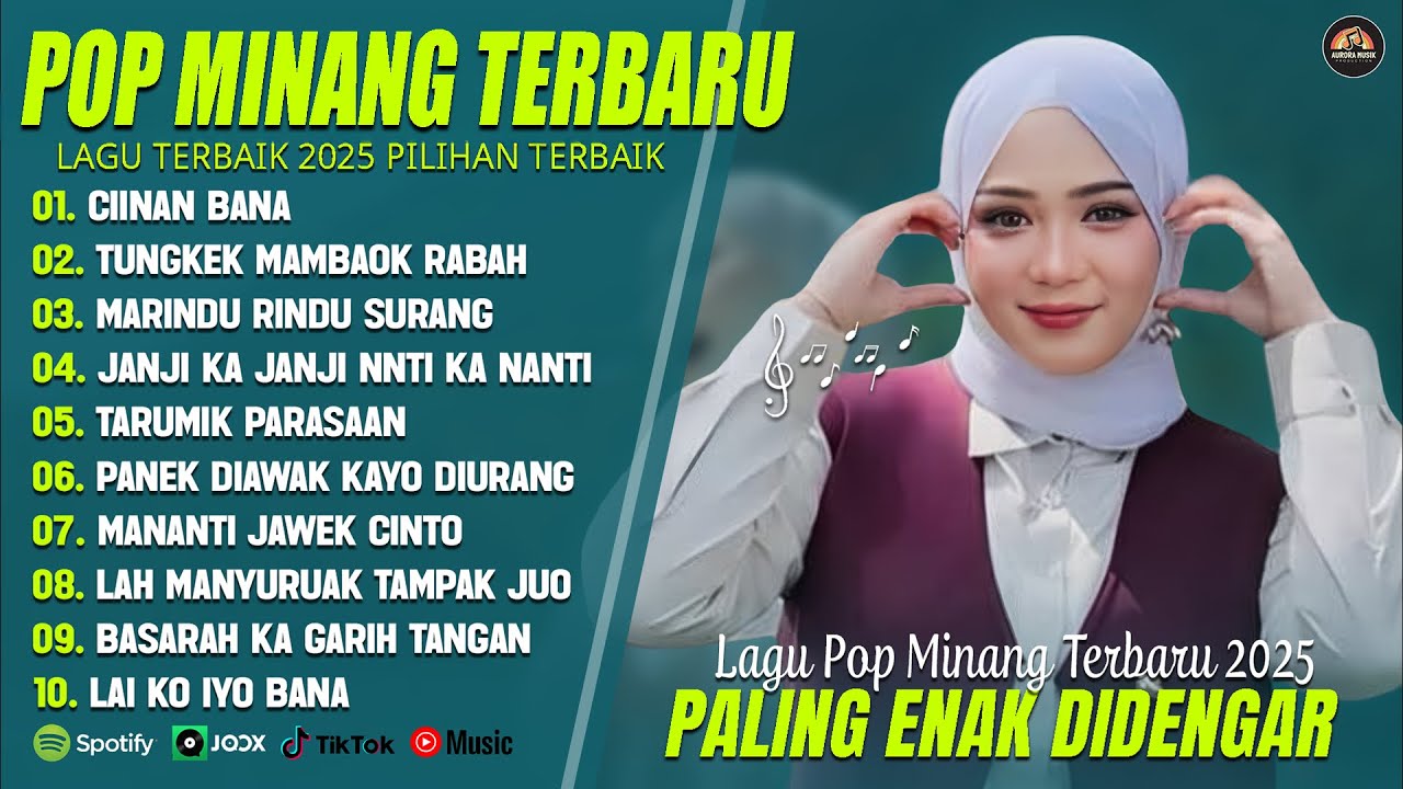 CIINAN BANA (LIRIK) FULL ALBUM TERBAIK (MIX) LAGU POP MELAYU TERBARU - LAGU POP MINANG TERBARU 2025