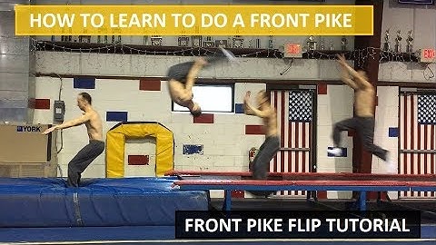 HOW TO LEARN TO DO A FRONT PIKE - FRONT PIKE FLIP TUTORIAL - Gymnastics Tutorials 4K