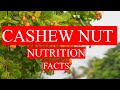 Cashew nut  health benefits and nutrition  facts