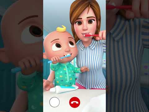 Baby Shows The Family How To Brush Their Teeth 🪥 #cocomelon #shorts
