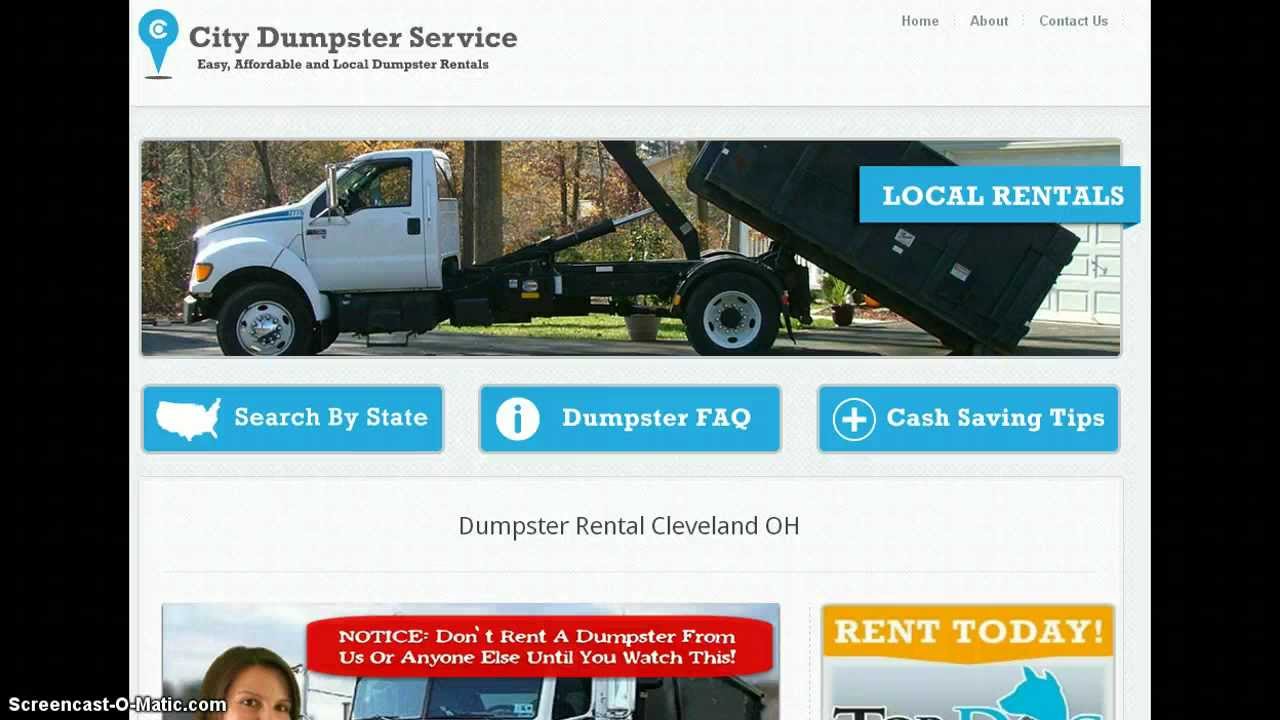 Dumpster Rental Cleveland OH YouTube