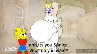 Sónica.exe Pops Thiccmosnicks Belly