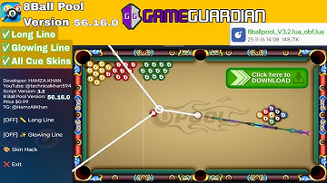 8 Ball Pool 56.16.0 | Lua Game Guardian Script V3.3 @technicalkhan594 | Latest Version