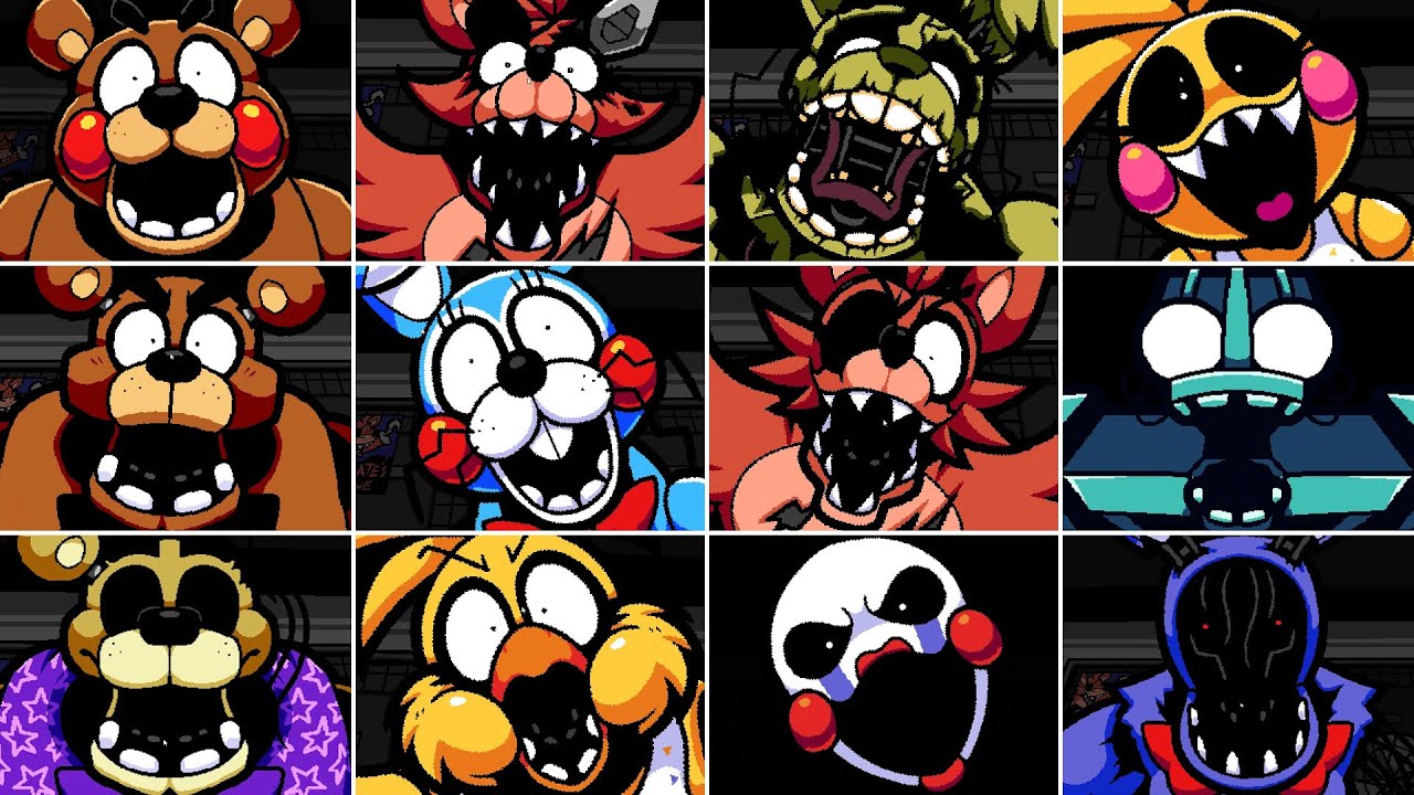 Five Nights at Frickbear's 3 demo All Jumpscares - YouTube