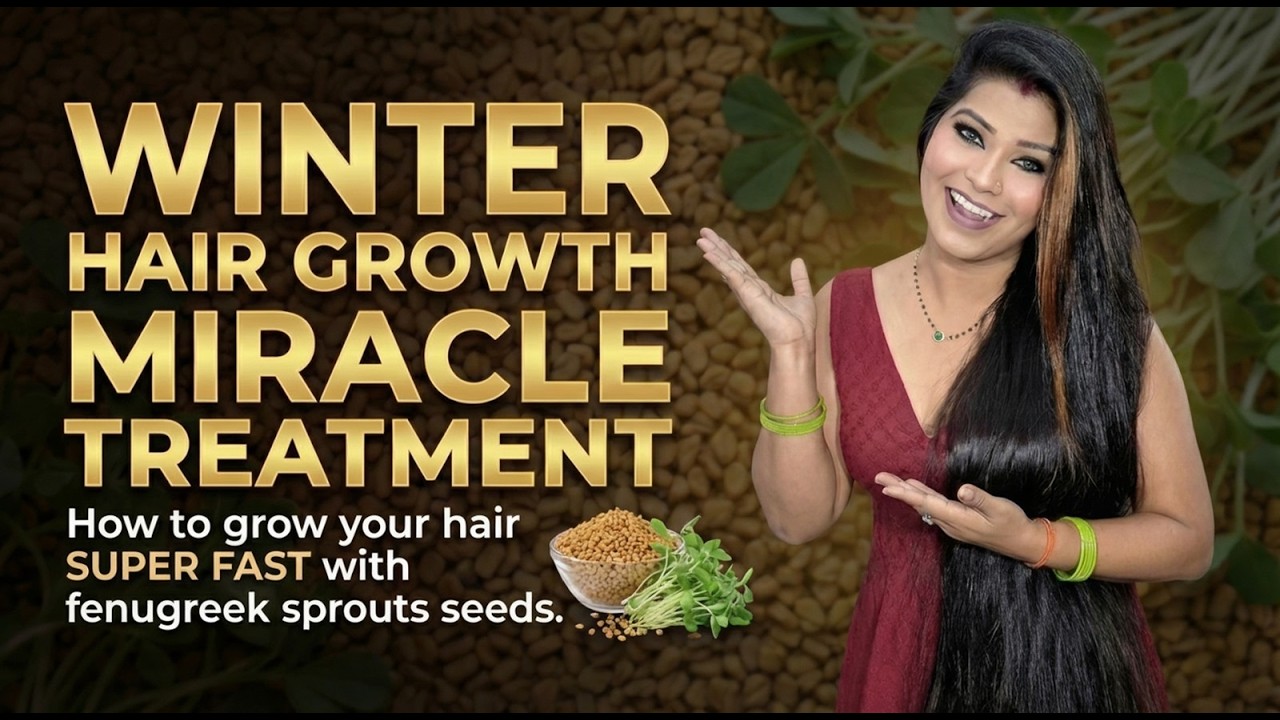 *Winter Hair Growth* Miracle Treatment: How to grow your hair supar fast with fenugreek sprouts seed