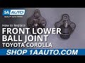 How to Replace Front Lower Ball Joint 1993-95 Toyota Corolla