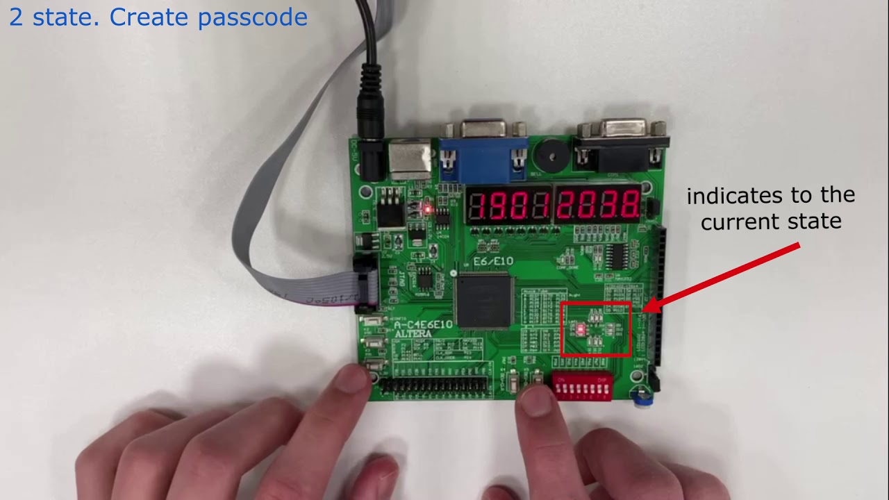 FPGA project - Combination lock - YouTube