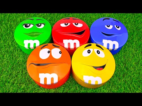 ASMR Delight | Unboxing Skittles and M&M's in Rainbow Colors | Relaxing Sounds