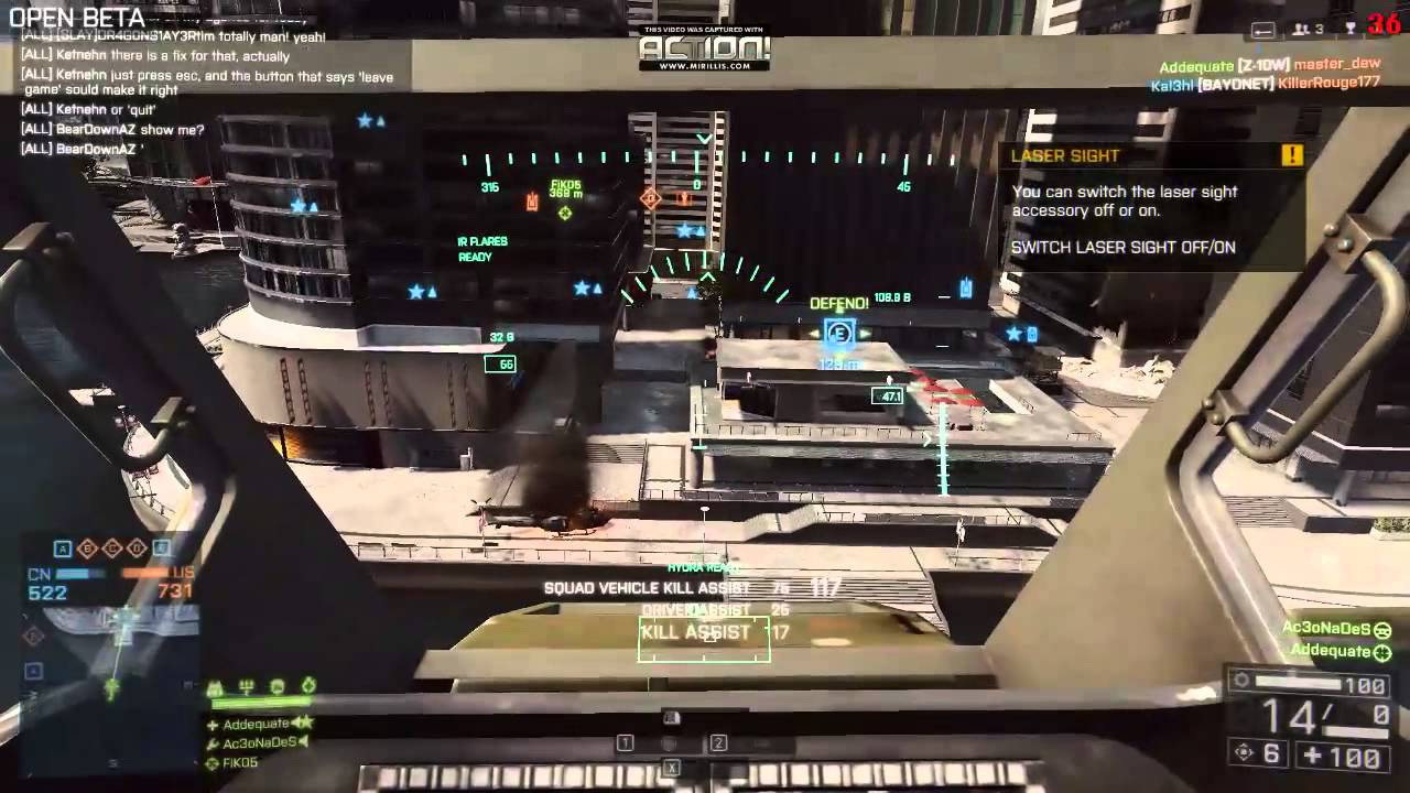 Battlefield 4 Beta WZ-10 Attack Helicopter Gameplay XFX HD6950 AMD FX6300 64 Player