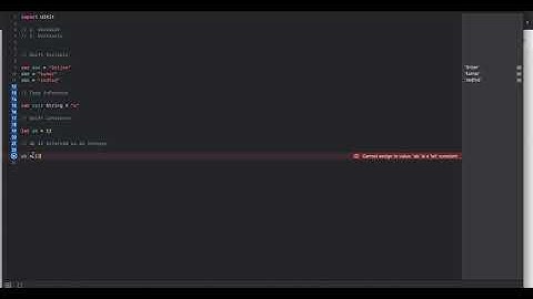 iOS - Swift Tutorial: Variables and Constants