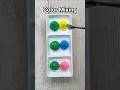 What color will this make? Emerald Blue vs Yellow vs Blue vs Rose Pink Color Mixing ASMR