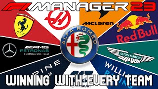 Winning with Every Team - Around the Grid Challenge #1 - F1 Manager 2023