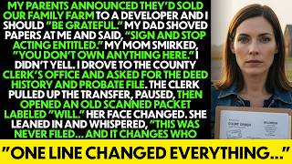 My Parents Sold Our Family Farm Behind My Back—Then the County Clerk Found Grandpa’s Lost Will…