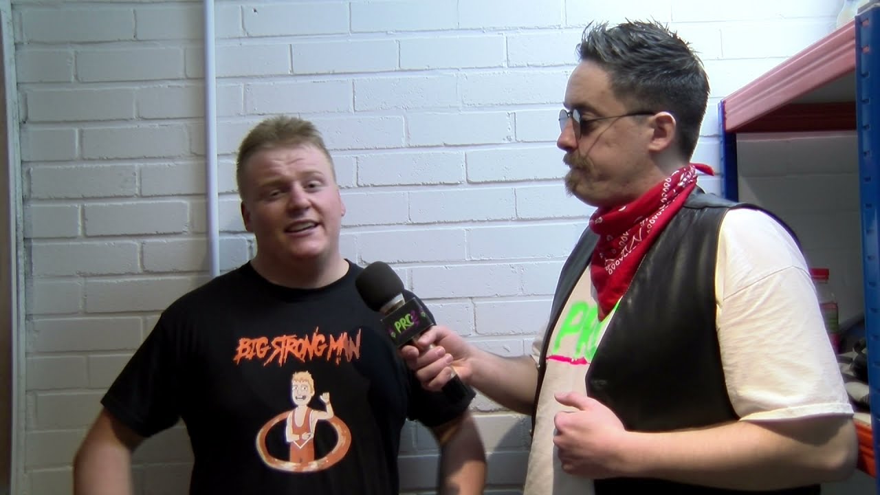 Ewan O'Raw Backstage Interview with Kid Thomson | Pro2 Wrestling Smashing Through The Snow