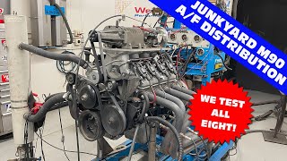 CHEAP JUNKYAD M90 BLOWER AIR FUEL DISTRIBUTION! DOES A ROOTS BLOWER FAVOR THE FRONT FOUR CYLINDERS?