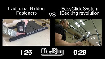 Decking speed installation challenge: EasyClick Vs. Traditional Clips system